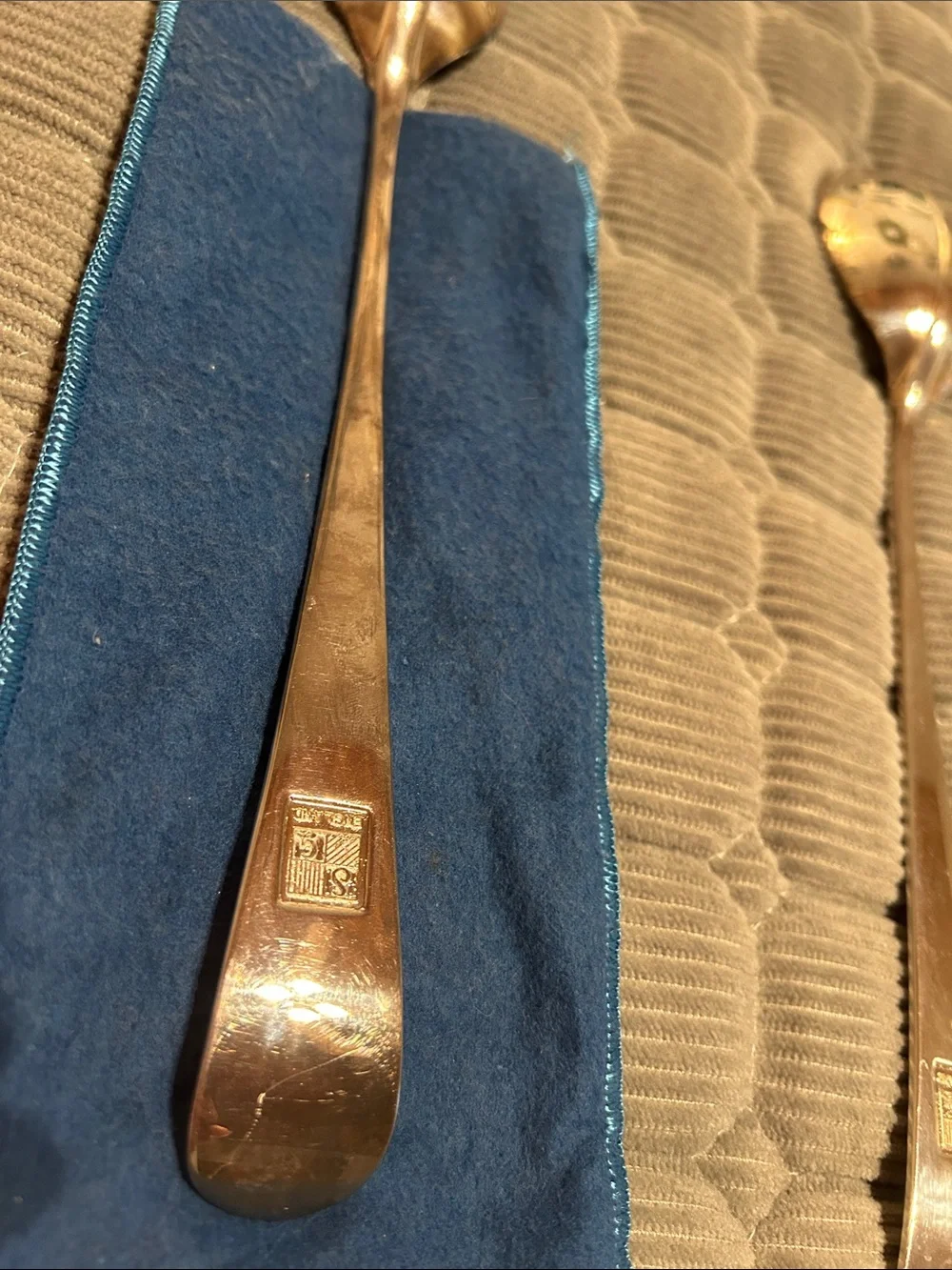 Stainless Steel Serving Spoon and Fork Set - Silver